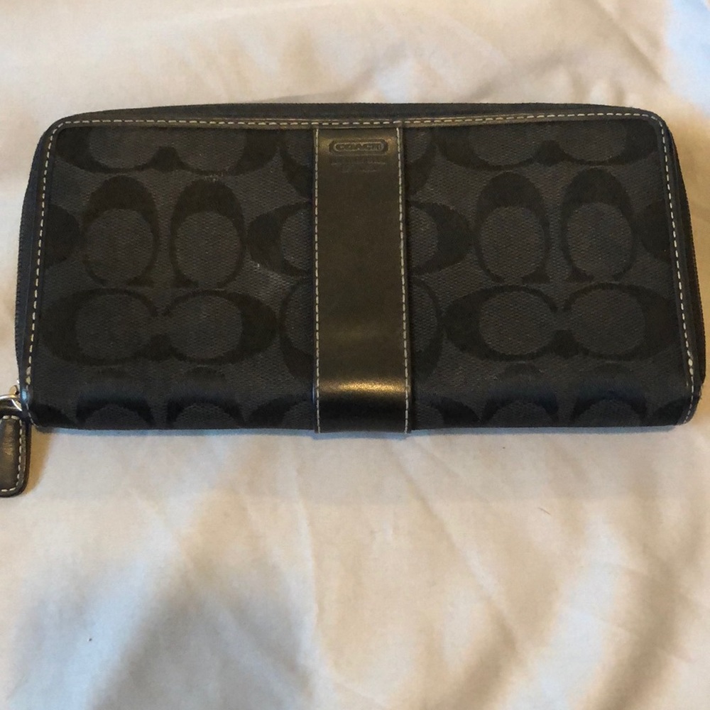 Coach black wallet